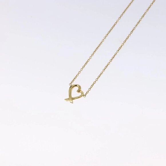 TIFFANY&Co. Loving heart Necklace 18K gold 750 Gold Auth 128893M - Picture 3 of 14